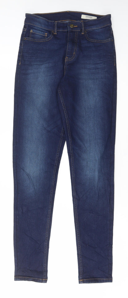 Womens UK Size 8 Marks and Spencer Regular Fit Skinny Blue Jeans
