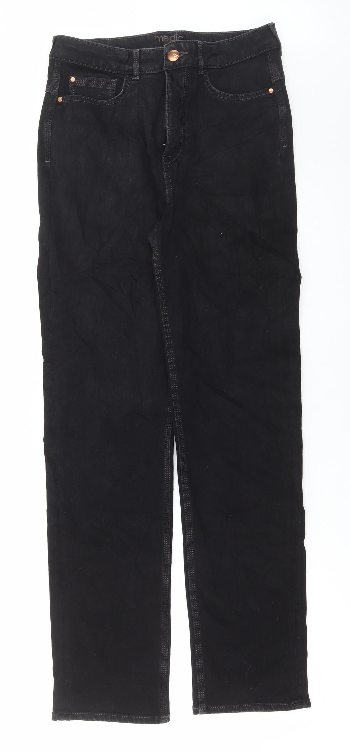 Womens UK Size 30 in Marks and Spencer Regular Fit Straight Blue Jeans