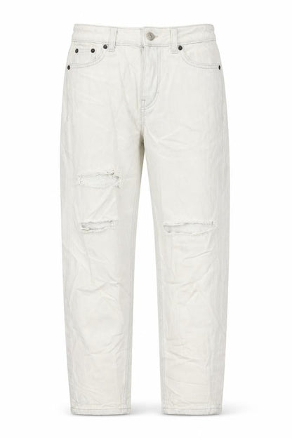 Womens UK Size 25 in Topshop Regular Fit Mom White Jeans