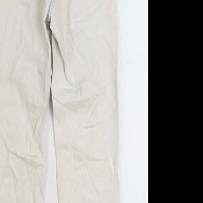 Womens UK Size 25 in Topshop Regular Fit Mom White Jeans
