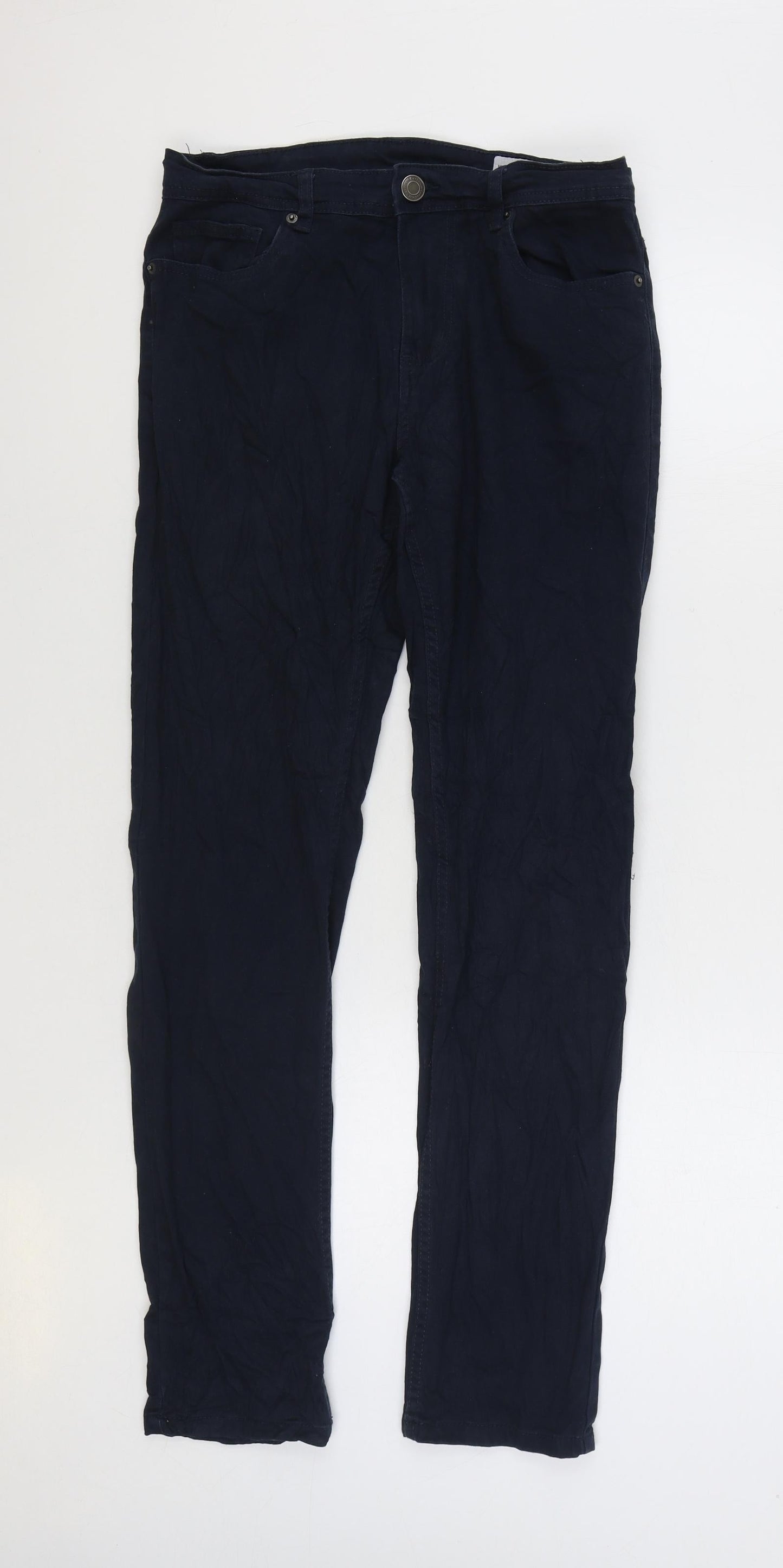 Denim & Co. Mens Blue Cotton Skinny Jeans Size 30 in L32 in Regular Zip