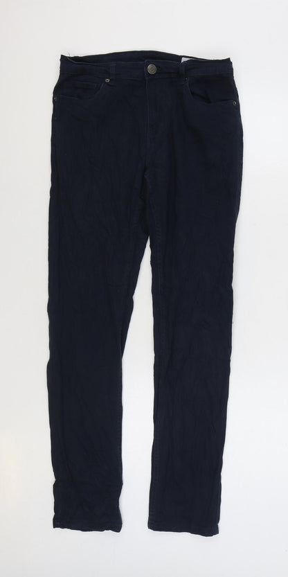 Denim & Co. Mens Blue Cotton Skinny Jeans Size 30 in L32 in Regular Zip