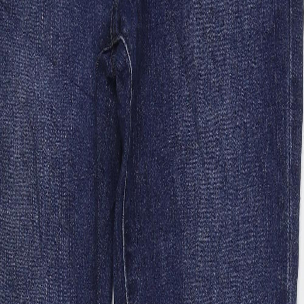 H&M Mens Blue Cotton Skinny Jeans Size 28 in L31 in Regular Button