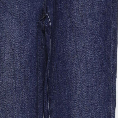 H&M Mens Blue Cotton Skinny Jeans Size 28 in L31 in Regular Button