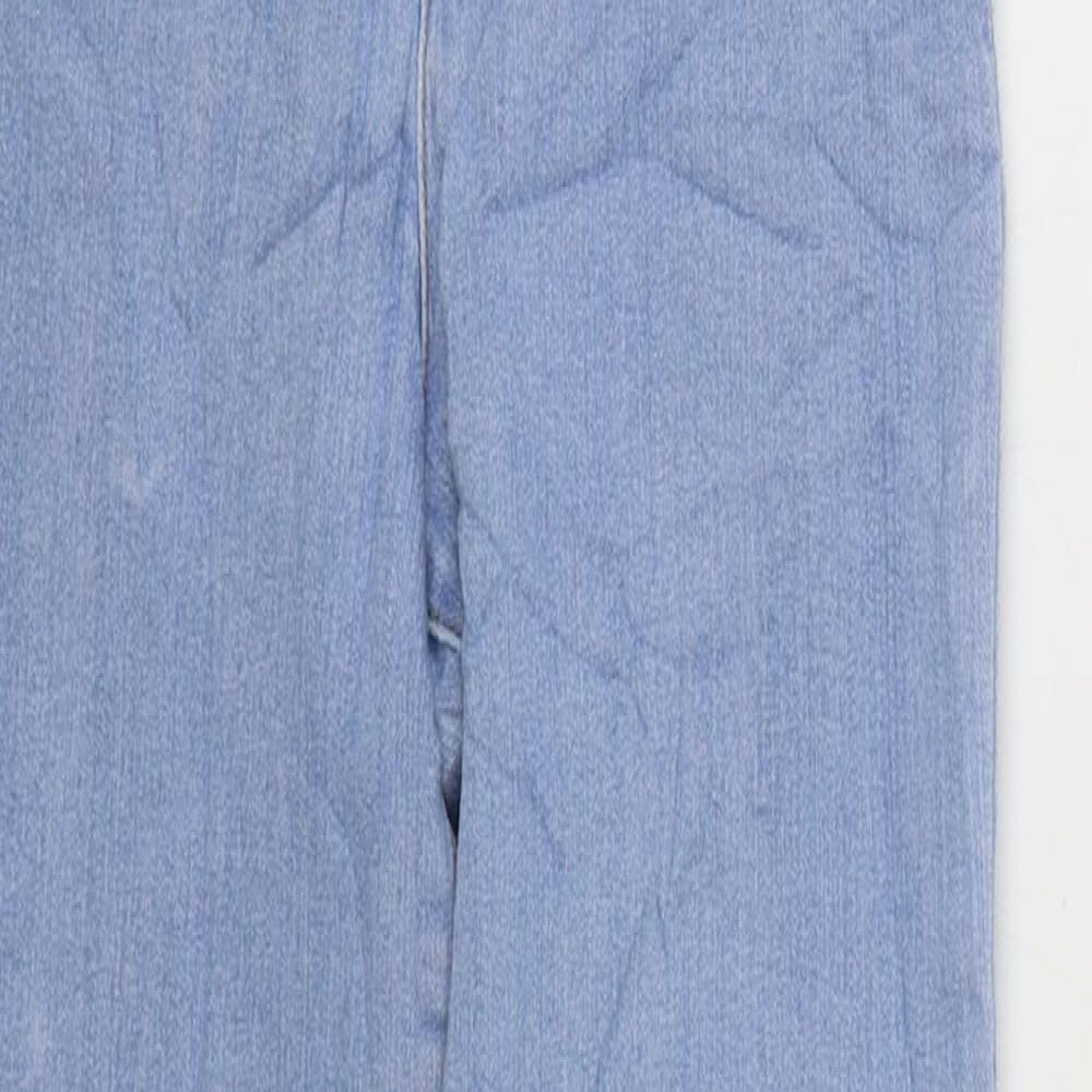 Anko Girls Blue Cotton Skinny Jeans Size 12 Years Regular Zip