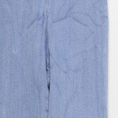 Anko Girls Blue Cotton Skinny Jeans Size 12 Years Regular Zip