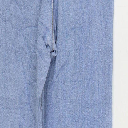 Anko Girls Blue Cotton Skinny Jeans Size 12 Years Regular Zip