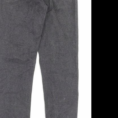 Womens UK Size 6 MOMOKROM Regular Fit Straight Grey Jeans