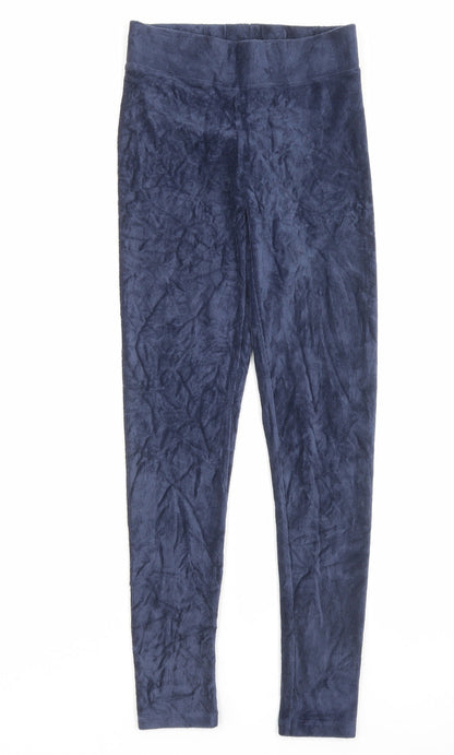 Womens UK Size 6 Marks and Spencer Regular Fit Capri Blue Trousers
