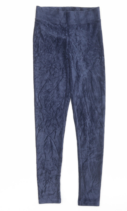 Womens UK Size 6 Marks and Spencer Regular Fit Capri Blue Trousers