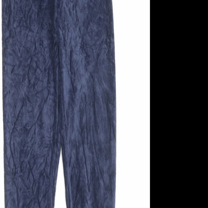 Womens UK Size 6 Marks and Spencer Regular Fit Capri Blue Trousers