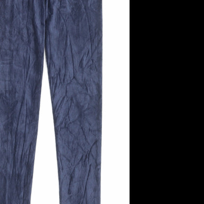 Womens UK Size 6 Marks and Spencer Regular Fit Capri Blue Trousers