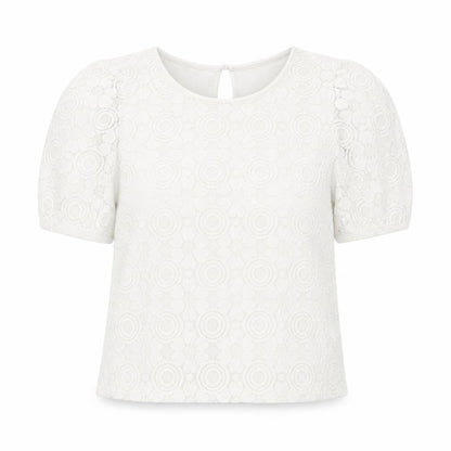 Womens UK Size 6 New Look White Basic T-Shirt