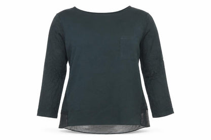 Womens UK Size 12 Warehouse Green Basic T-Shirt