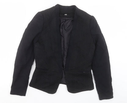 Womens UK Size 6 H&M Black Jacket