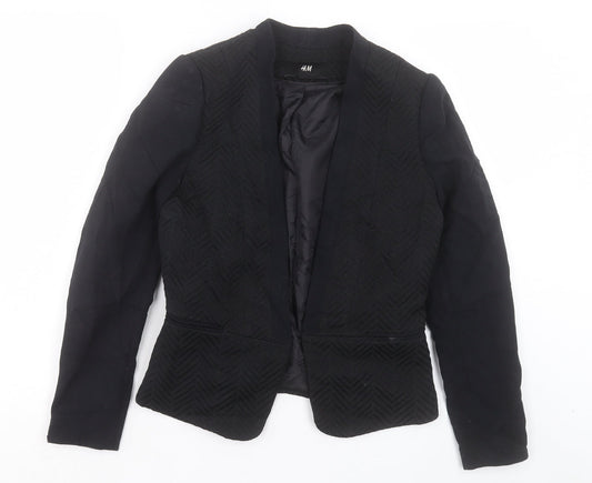 Womens UK Size 6 H&M Black Jacket