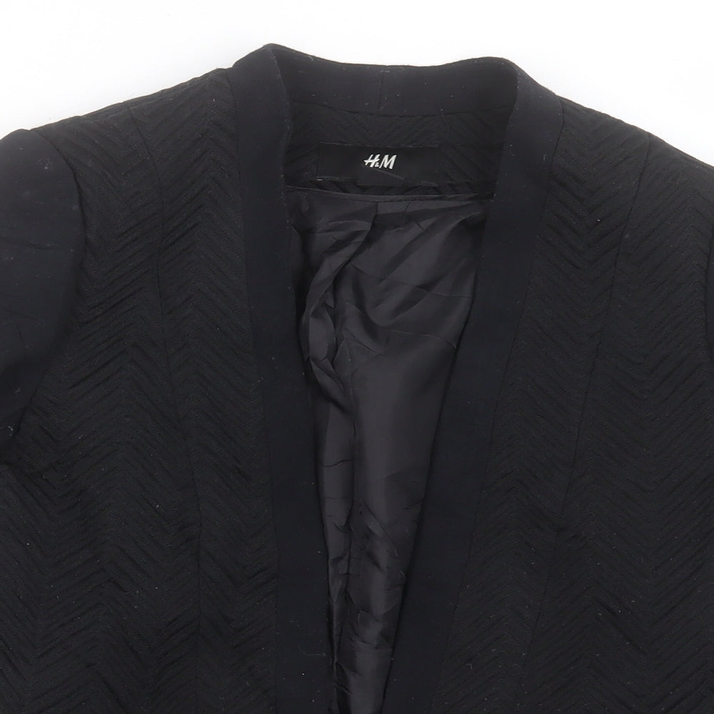 Womens UK Size 6 H&M Black Jacket