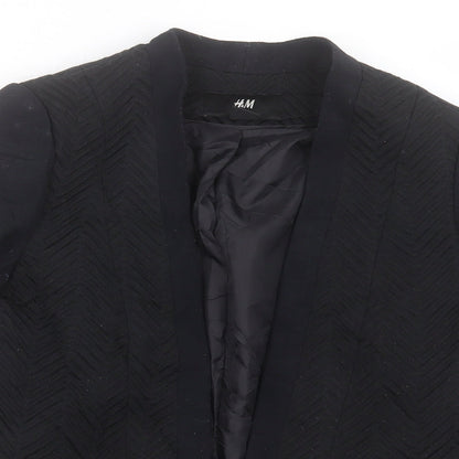 Womens UK Size 6 H&M Black Jacket