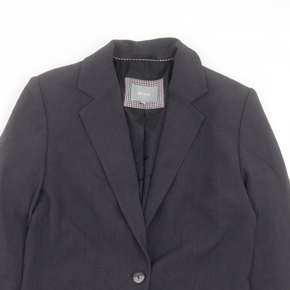 Womens UK Size 10 Per Una Grey Jacket
