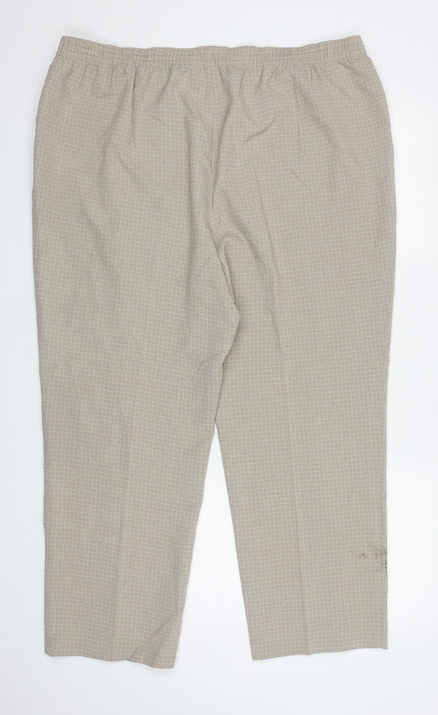 Womens UK Size 20 Marks and Spencer Regular Fit Carrot Beige Trousers