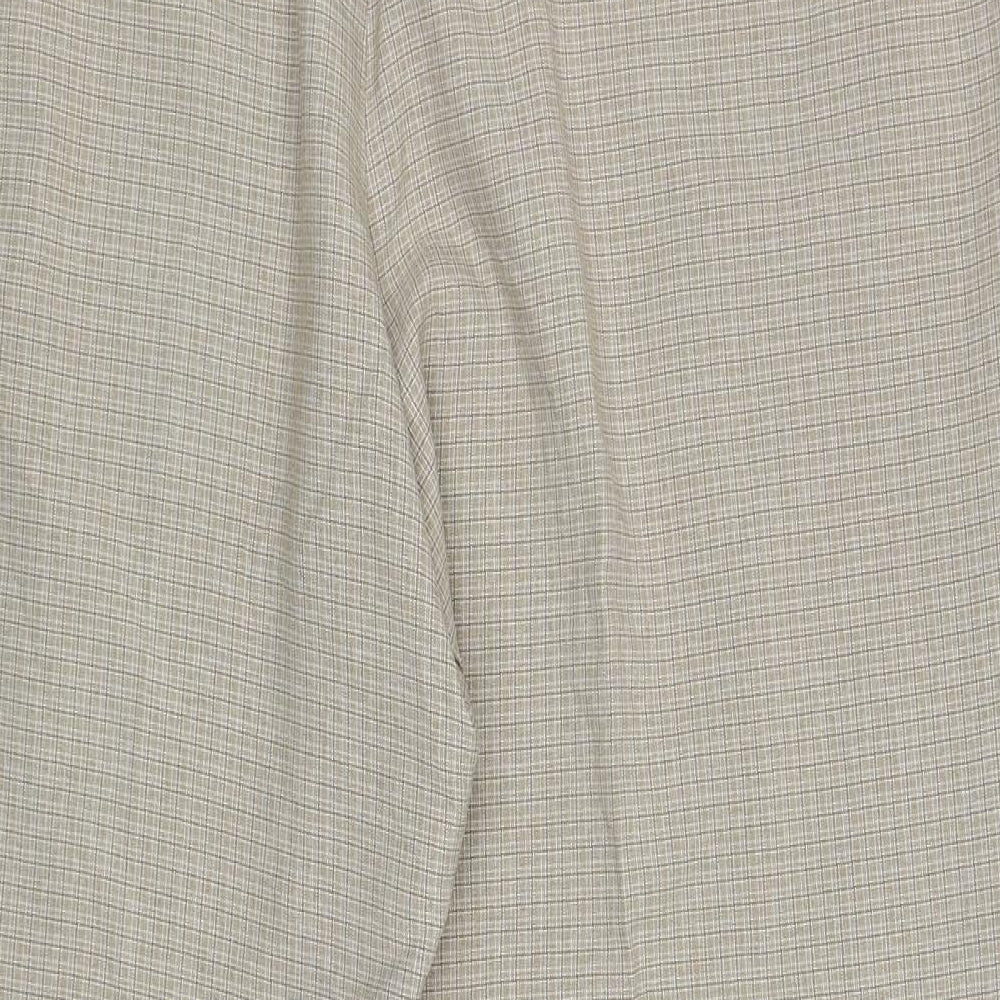 Womens UK Size 20 Marks and Spencer Regular Fit Carrot Beige Trousers