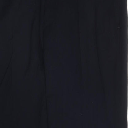 Topman Mens Blue Polyester Dress Pants Trousers Size 34 in L28 in Regular Zip