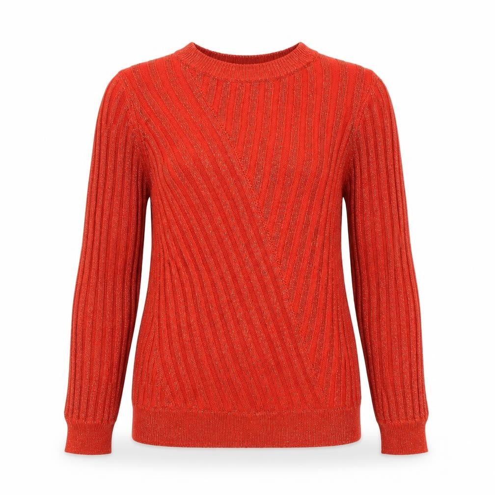 Womens UK Size S Saint Tropez Orange Pullover Jumper