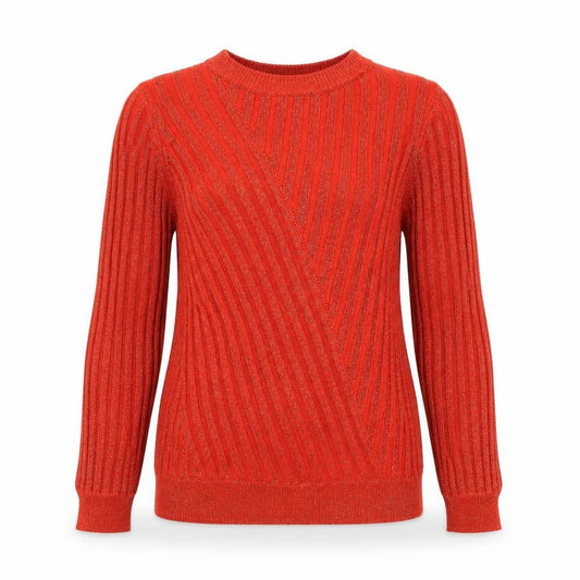 Womens UK Size S Saint Tropez Orange Pullover Jumper