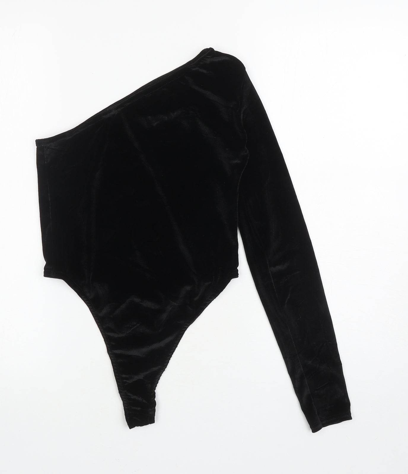 Boohoo Womens Black Polyester Bodysuit One-Piece Size 10 L10 in Pullover