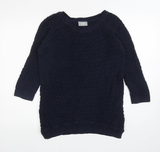 Womens UK Size S Wallis Blue Pullover Jumper