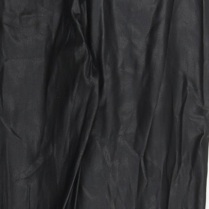 Womens UK Size 12 Papaya Regular Fit Skinny Black Jeans