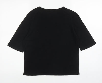 Womens UK Size 12 Marks and Spencer Black Pullover Jumper