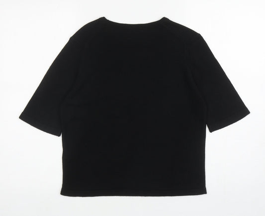 Womens UK Size 12 Marks and Spencer Black Pullover Jumper