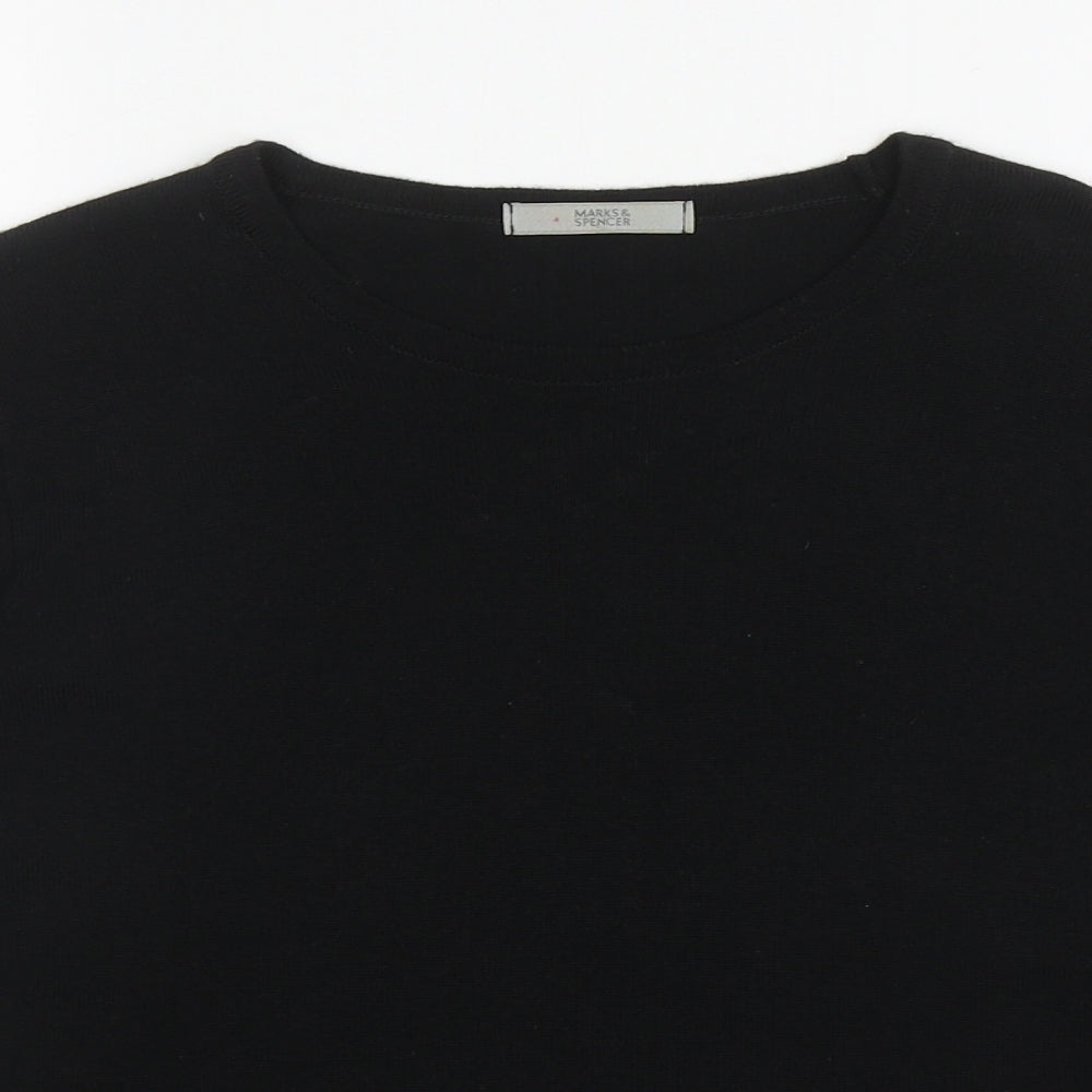Womens UK Size 12 Marks and Spencer Black Pullover Jumper