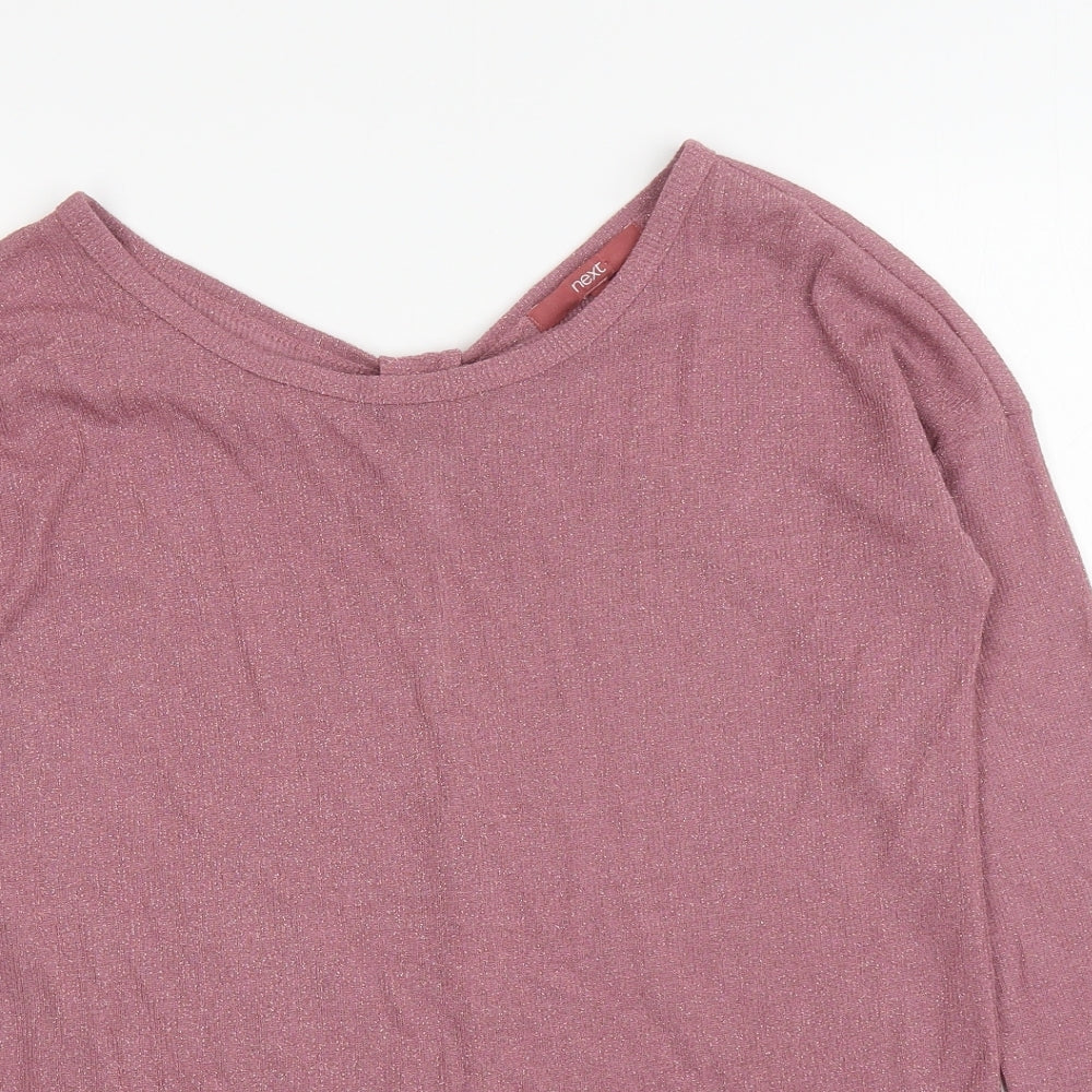 Womens UK Size 8 NEXT Pink Basic T-Shirt