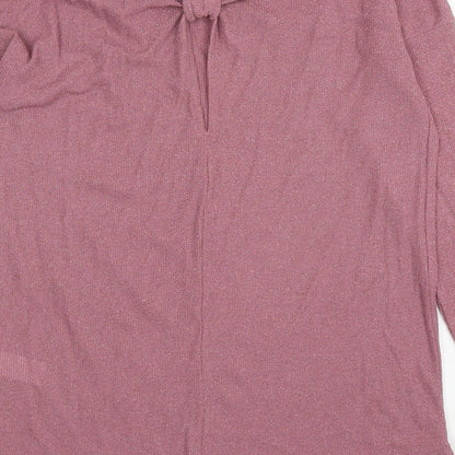 Womens UK Size 8 NEXT Pink Basic T-Shirt
