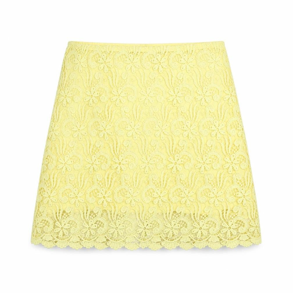 Womens UK Size S Zara A-Line Lace Skirt