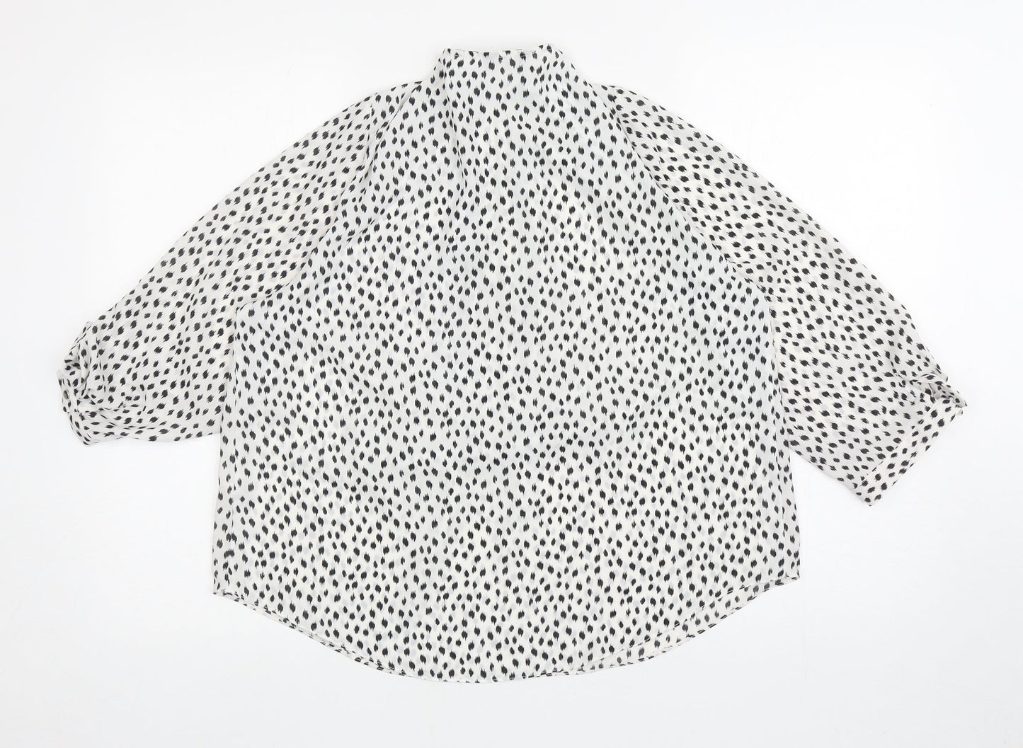 Womens UK Size 16 M&Co White Basic Blouse