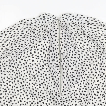 Womens UK Size 16 M&Co White Basic Blouse