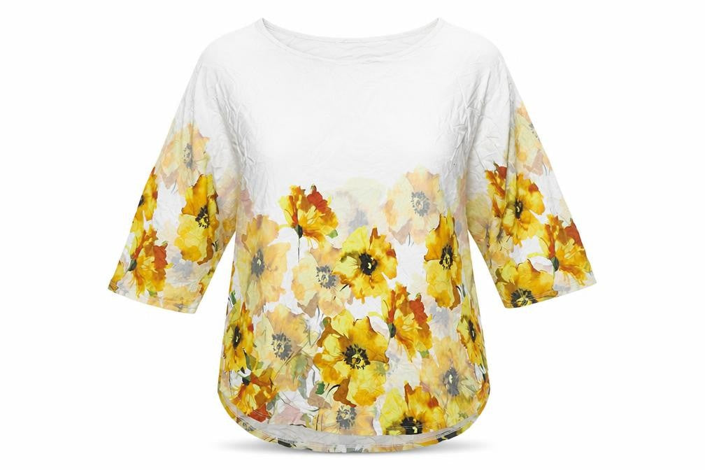 Womens UK Size 12 Roman White Basic T-Shirt