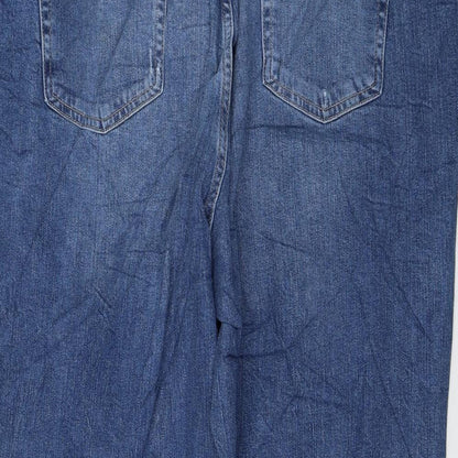 Womens UK Size 22 Marks and Spencer Regular Fit Mom Blue Jeans