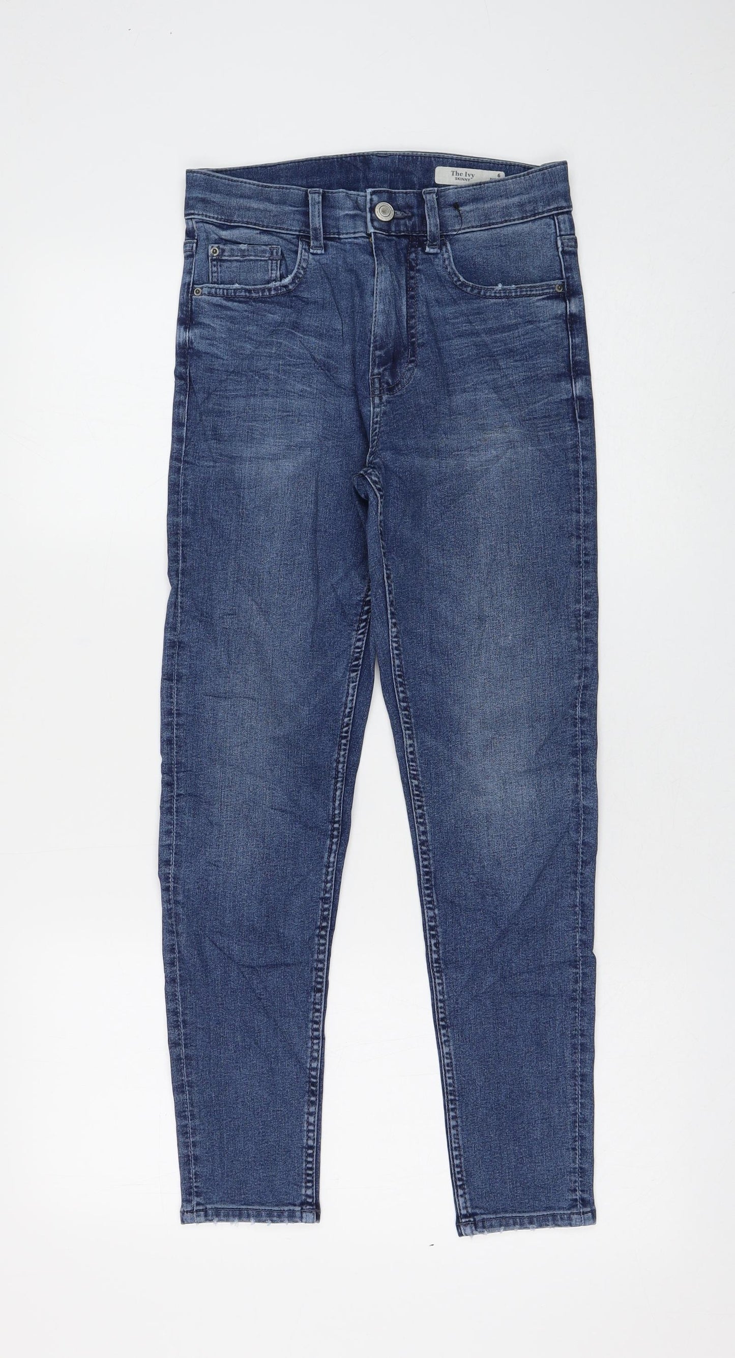 Womens UK Size 6 Marks and Spencer Regular Fit Skinny Blue Jeans
