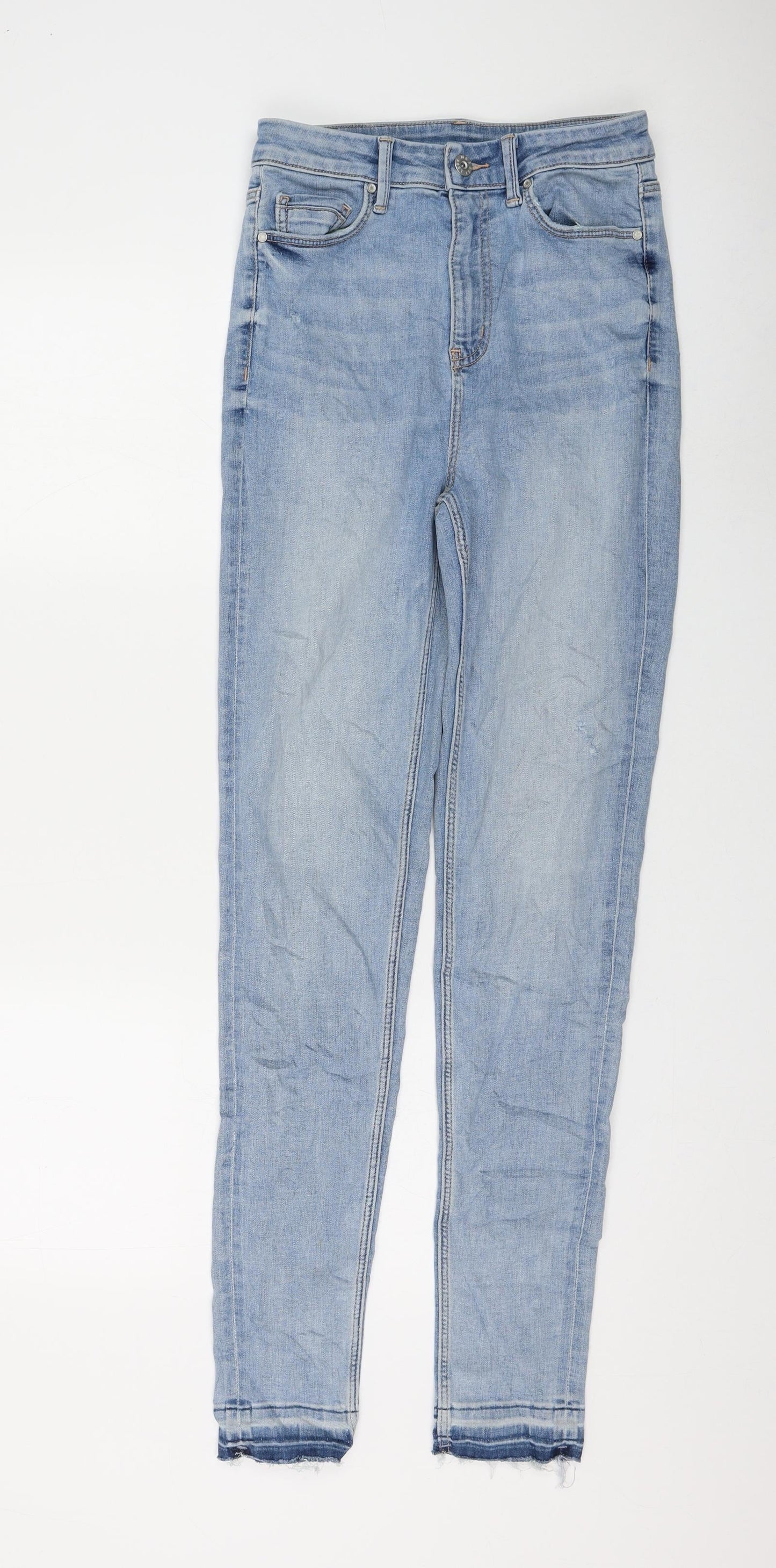 Womens UK Size 8 Marks and Spencer Regular Fit Skinny Blue Jeans