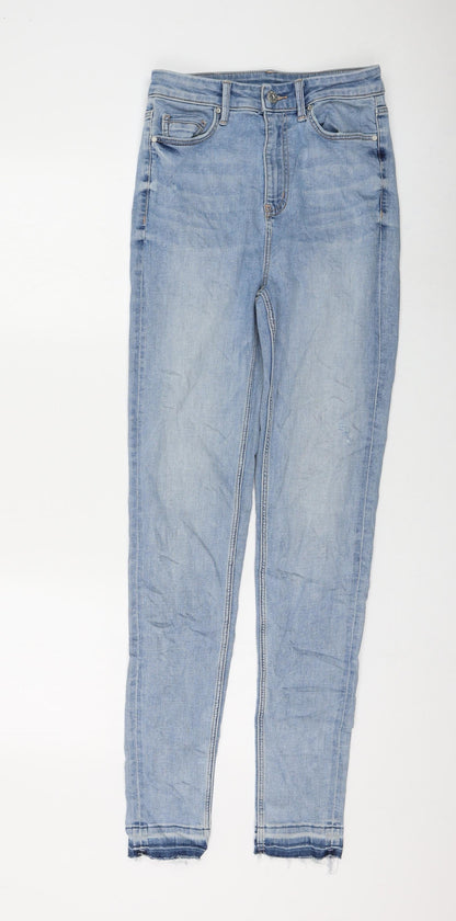 Womens UK Size 8 Marks and Spencer Regular Fit Skinny Blue Jeans