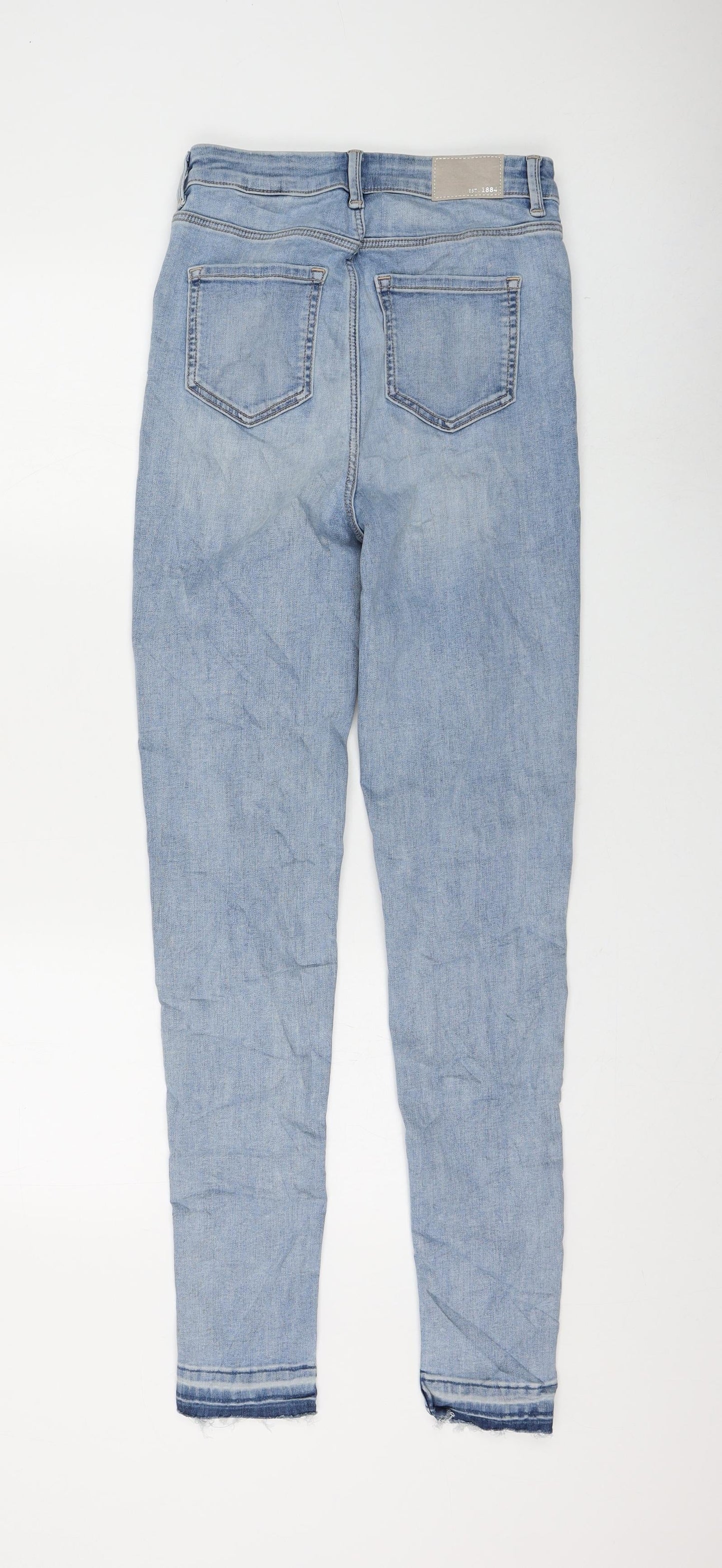 Womens UK Size 8 Marks and Spencer Regular Fit Skinny Blue Jeans
