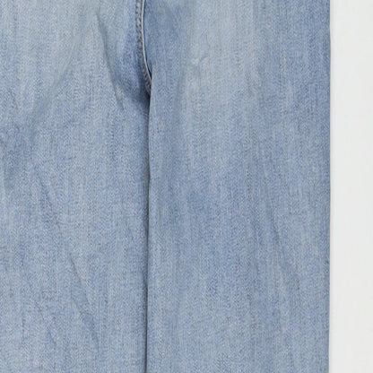 Womens UK Size 8 Marks and Spencer Regular Fit Skinny Blue Jeans
