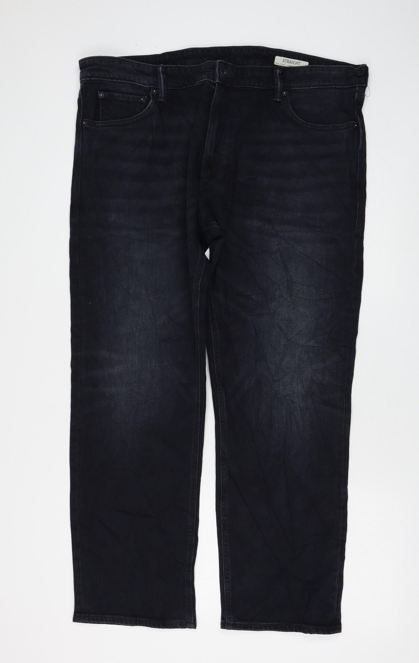 Womens UK Size 40 in Marks and Spencer Regular Fit Straight Black Jeans