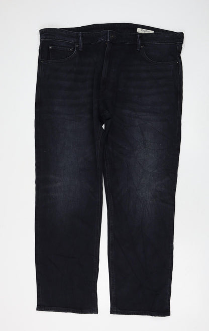 Womens UK Size 40 in Marks and Spencer Regular Fit Straight Black Jeans