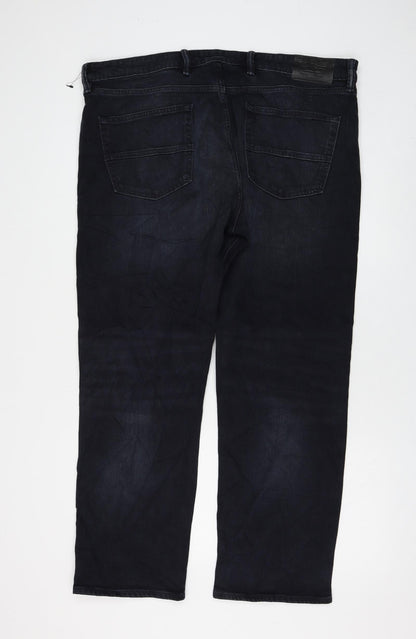 Womens UK Size 40 in Marks and Spencer Regular Fit Straight Black Jeans