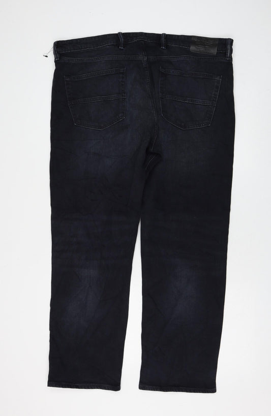 Womens UK Size 40 in Marks and Spencer Regular Fit Straight Black Jeans
